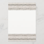 Uitnodiging voor verjaardagsfeest met elegante vor (Achterkant)