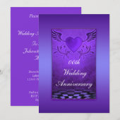 Uitnodiging voor verjaardagsfeest met gevleugeld h (Voorkant / Achterkant)