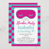 Uitnodiging voor verjaardagsfeest met Slumber Part (Voorkant / Achterkant)