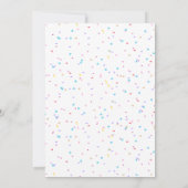 Uitnodiging voor verjaardagsfeest op de speelplaat (Achterkant)