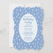 Uitnodiging voor verjaardagsfeest op elke leeftijd (Voorkant)