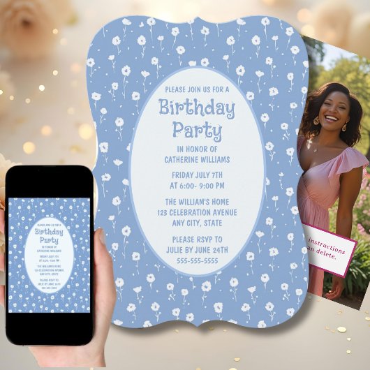 Uitnodiging voor verjaardagsfeest op elke leeftijd