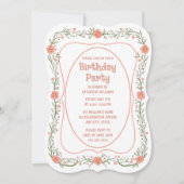 Uitnodiging voor verjaardagsfeest op elke leeftijd (Voorkant)