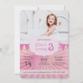 Uitnodiging voor verjaardagsfeest op foto | Carnav (Voorkant)