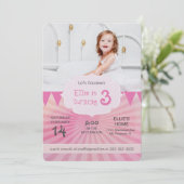 Uitnodiging voor verjaardagsfeest op foto | Carnav (Staand voorkant)