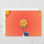 Uitnodiging voor verjaardagsfeest | Outer Space Pa (Achterkant)