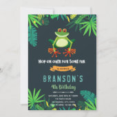 Uitnodiging voor verjaardagsfeest van boskikker (Voorkant)