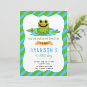 Uitnodiging voor verjaardagsfeest van boskikker (Staand voorkant)