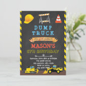 Uitnodiging voor verjaardagsfeest van de vuilniswa (Staand voorkant)