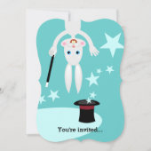 Uitnodiging voor verjaardagsfeest van een magiër (Voorkant)