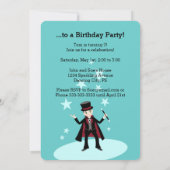 Uitnodiging voor verjaardagsfeest van een magiër (Achterkant)