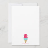 Uitnodiging voor verjaardagsfeest van een meisje m (Achterkant)