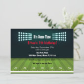 Uitnodiging voor verjaardagsfeest van het Amerikaa (Staand voorkant)