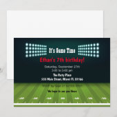 Uitnodiging voor verjaardagsfeest van het Amerikaa (Voorkant / Achterkant)