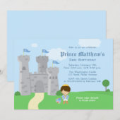 Uitnodiging voor verjaardagsfeest van koninklijke  (Voorkant / Achterkant)