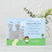 Uitnodiging voor verjaardagsfeest van koninklijke  (Staand voorkant)