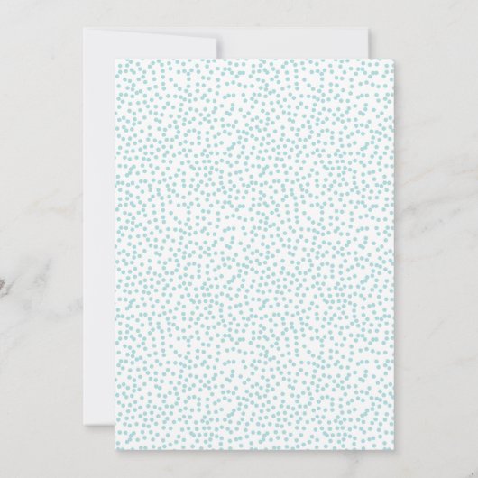 Uitnodiging voor verjaardagsfeest van regenboogwol (Achterkant)