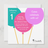 Uitnodiging voor verjaardagsfeest van Time Girls (Achterkant)