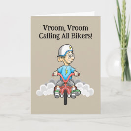 Uitnodiging voor verjaardagsfeest voor alle motorr