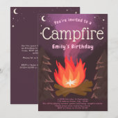 Uitnodiging voor verjaardagsfeest voor avontuuravo (Voorkant / Achterkant)