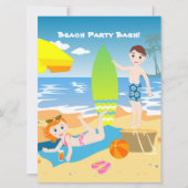 Uitnodiging voor verjaardagsfeest voor kinderen (Voorkant)