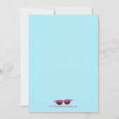 Uitnodiging voor verjaardagsfeest voor meisjes in (Achterkant)