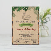 uitnodiging voor verjaardagsfeestdag (Staand voorkant)