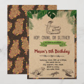 uitnodiging voor verjaardagsfeestdag (Voorkant / Achterkant)