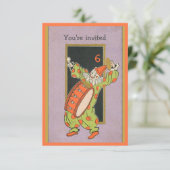 uitnodiging voor verjaardagsfeestdag (Staand voorkant)