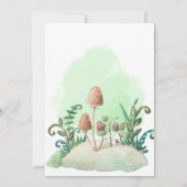 Uitnodiging voor verjaardagsfeestdag bos (Achterkant)