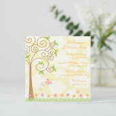 Uitnodiging voor verjaardagsfeestdag in de zoete v (Staand voorkant)