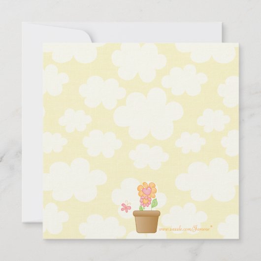 Uitnodiging voor verjaardagsfeestdag in de zoete v (Achterkant)