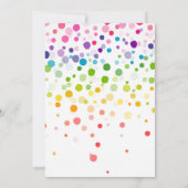 Uitnodiging voor verjaardagsfeestdag in Rainbow (Achterkant)