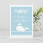 Uitnodiging voor verjaardagsfeestdag op groothande (Staand voorkant)