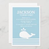 Uitnodiging voor verjaardagsfeestdag op groothande (Voorkant / Achterkant)