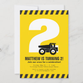 Uitnodiging voor verjaardagsfeestdag voor de bouw