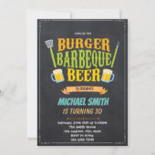 Uitnodiging voor verjaardagsfeestdagen bij Beer en (Voorkant)