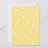 Uitnodiging voor verjaardagsfeestdagen, maan en st (Achterkant)