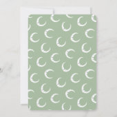 Uitnodiging voor verjaardagsfeestdagen, maan en st (Achterkant)