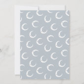 Uitnodiging voor verjaardagsfeestdagen, maan en st (Achterkant)