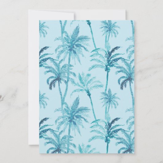 Uitnodiging voor verjaardagsfeestfoto's op elke le (Achterkant)