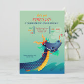 Uitnodiging voor verjaardagsfeestje (Staand voorkant)