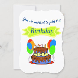 Uitnodiging voor verjaardagsfeestje