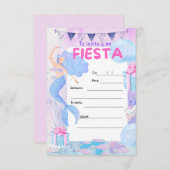 uitnodiging voor verjaardagsfeestje (Voorkant / Achterkant)