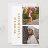 Uitnodiging voor verjaardagsfeestje Afstudeerfeest (Achterkant)