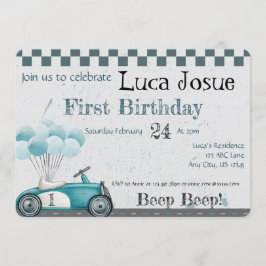 Uitnodiging voor verjaardagsfeestje/ baby shower m