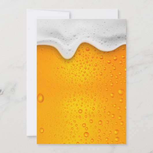 Uitnodiging voor verjaardagsfeestje 'Bier & Proost (Achterkant)