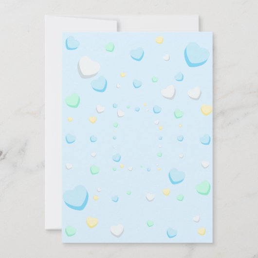 Uitnodiging voor verjaardagsfeestje Blue Boy Littl (Achterkant)