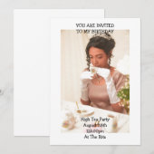 Uitnodiging voor verjaardagsfeestje, Bridgerton St (Voorkant / Achterkant)