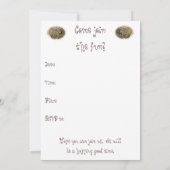 Uitnodiging voor verjaardagsfeestje Common Toad (Achterkant)